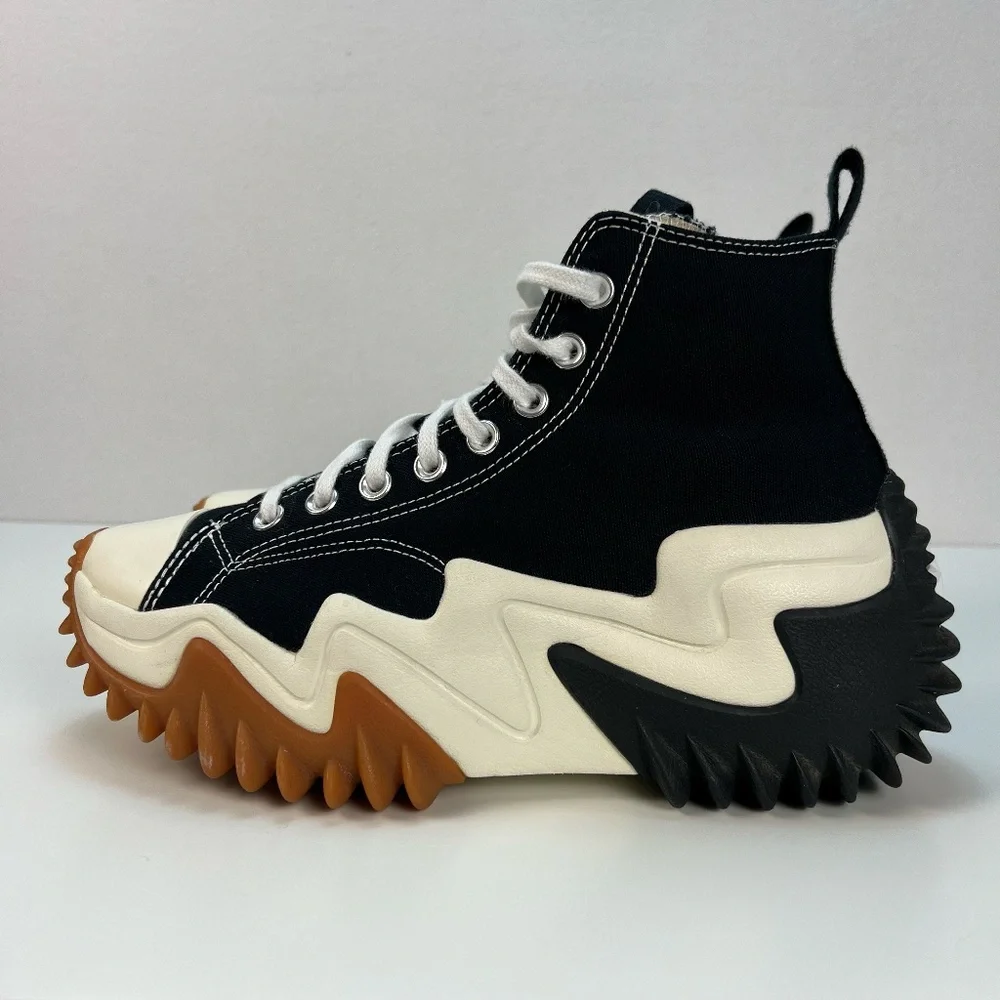 Converse Black and White Platform Sneakers - Picture 7 of 15